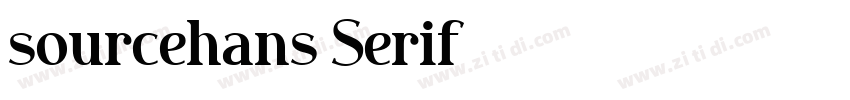 sourcehans Serif字体转换